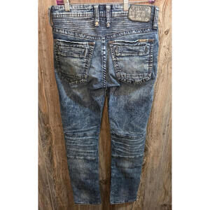 Salvage LA Denim Havoc Slim Skinny Fit Jeans Mens Size 30R Buckle Exclusive Y2K